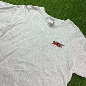Preston BMX Racing T-Shirt XL Gray Gildan Vintage Style Graphic Biker‎ Tee